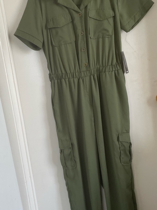 Blush Pants - Blush Olive Green Utility Jumpsuit Pantsuit